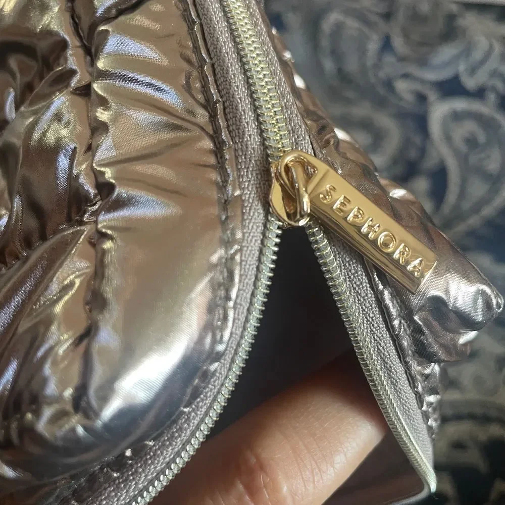 Anastasia Beverly Hills Iridescent Cosmetic zippered‎ plastic Pouch Bag Sephora
